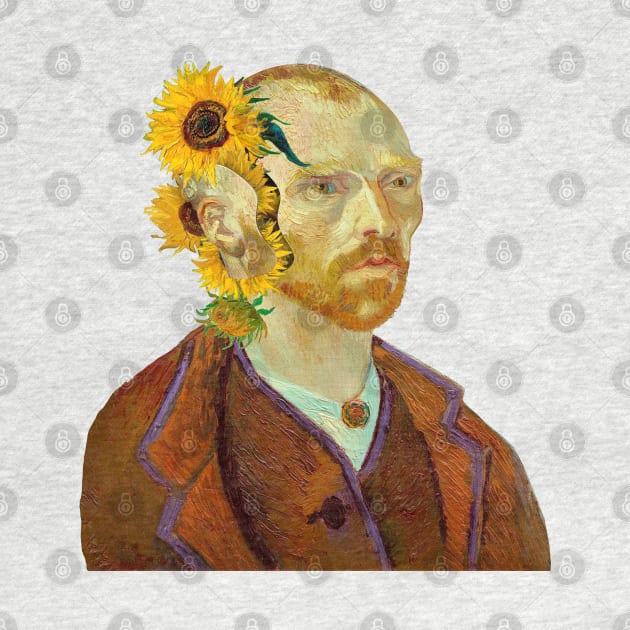 Surreal Symphony: Van Gogh's Sunflowers from a Severed Ear by ArtOfSilentium